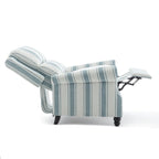 Lot de 2 fauteuils inclinables modernes à assise rembourrée en cuir PU/tissu